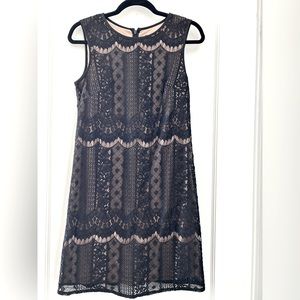 Adrianna Papell Lace Shift Mini Dress
